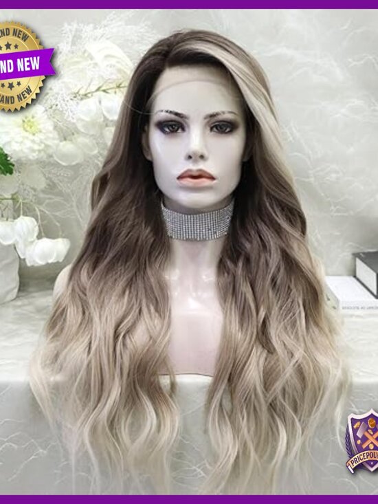 Synthetic Lace Front Wig Heat Resistant 24 Inches Daily Wear Adjustable main image 5